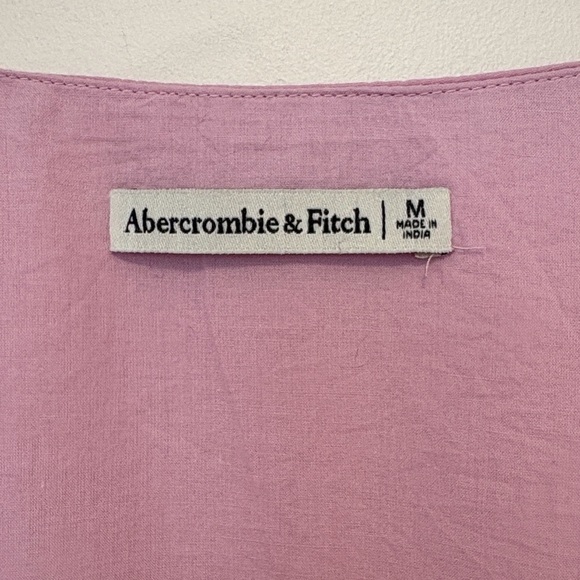 Abercrombie & Fitch Tie Front Puff Sleeves Cropped Top , sz : medium - Picture 7 of 11